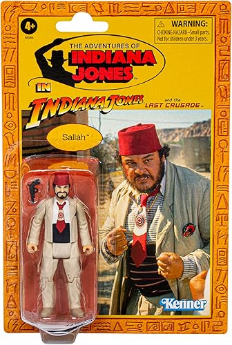 Indiana Jones and The Last Crusade - Figura de acción de Sallah, colección retro, 3.75 pulgadas, juguetes para niños a partir de 4 años