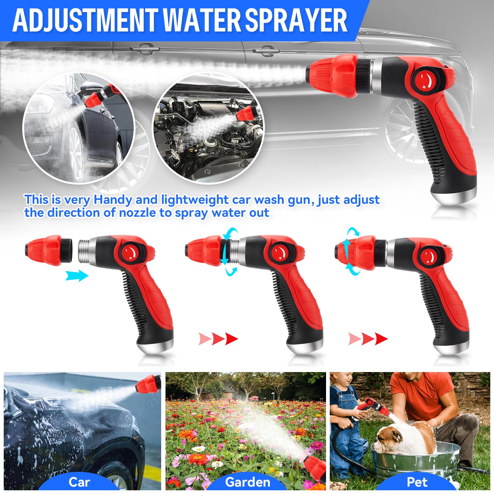 MYPIN CE0381 Pistolet à mousse pour lavage de voiture, transparent
