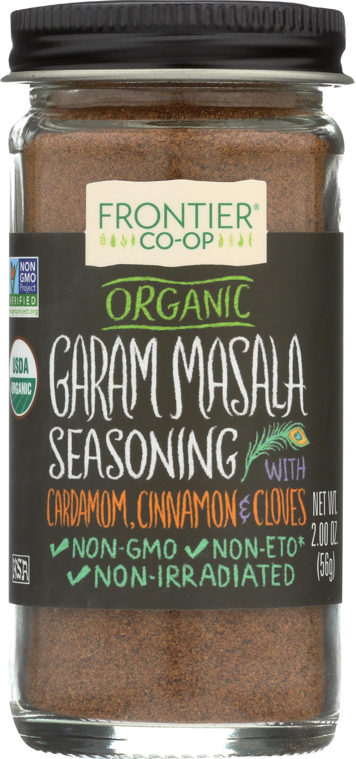 Frontier Co-op Organic Garam Masala, 2 Ounce Bottle, Northern Indian Spice Blend, Richly Spicy But Not Hot, Kosher, Non ETO