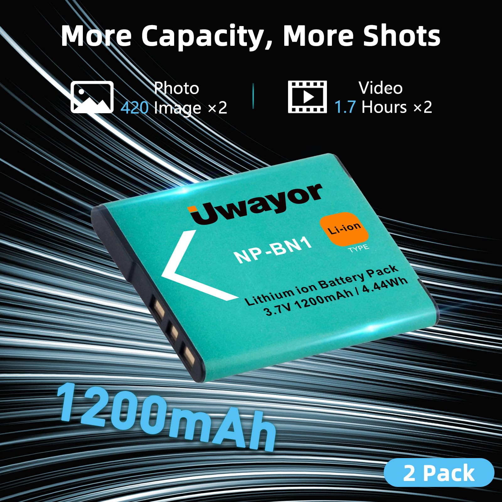 Amazon.com: NP-BN1 Battery 2 Pack and Dual Charger for Sony Cyber