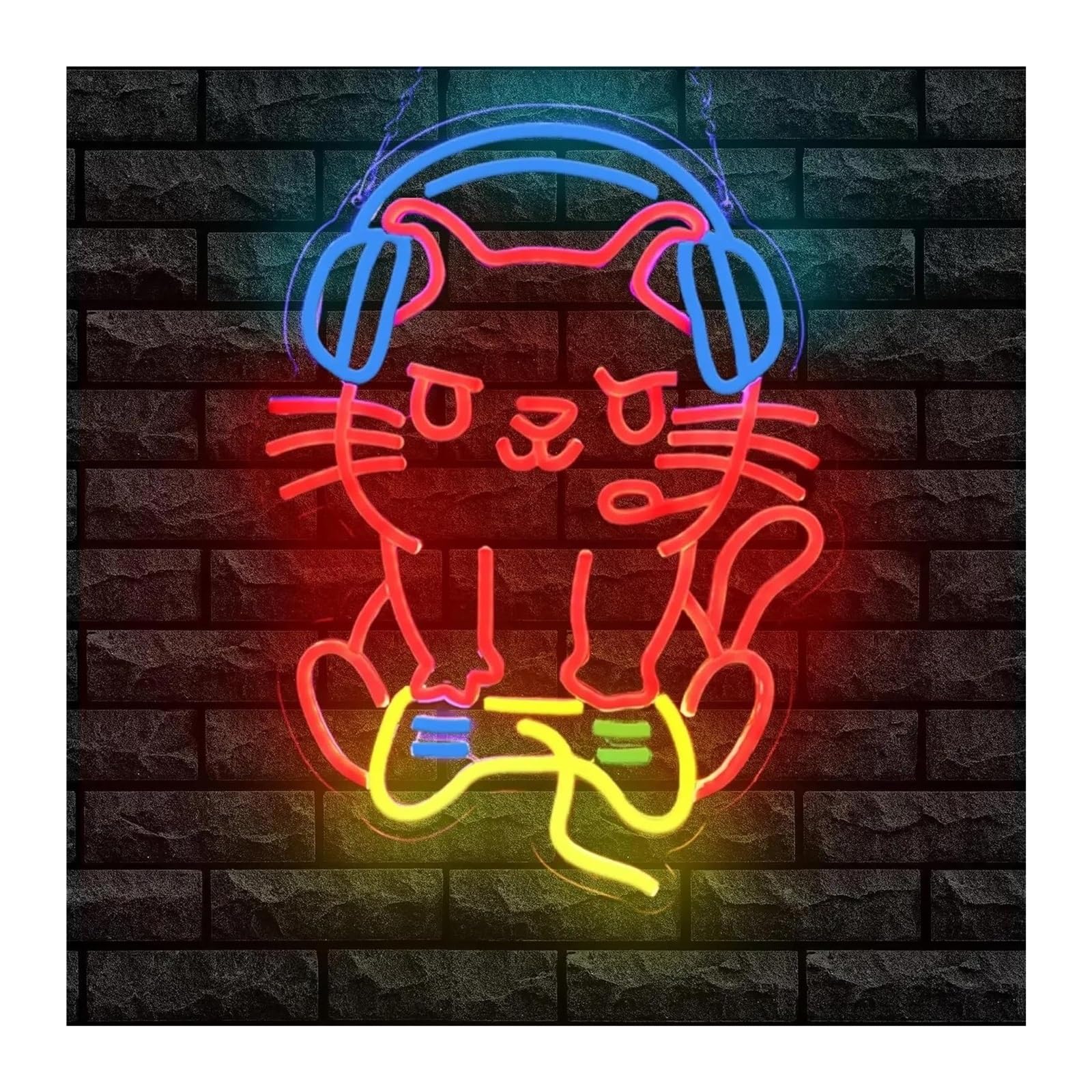 Scritta luminosa Insegna Al Neon Per Decorazioni Per La Stanza, Luce Per Sala Giochi, Bar, Feste, Parete, Club, Per Amanti, Compleanno 40x29.7cm