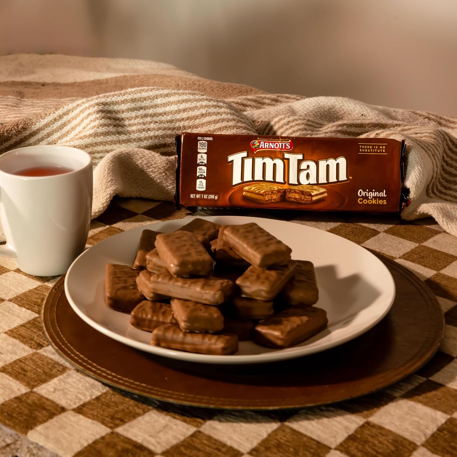 Tim Tam Chocolate Biscuit 4 Pack Variety Bundle | 2 Original, 1 Chewy Caramel, 1 Dark Chocolate | Imported from Australia