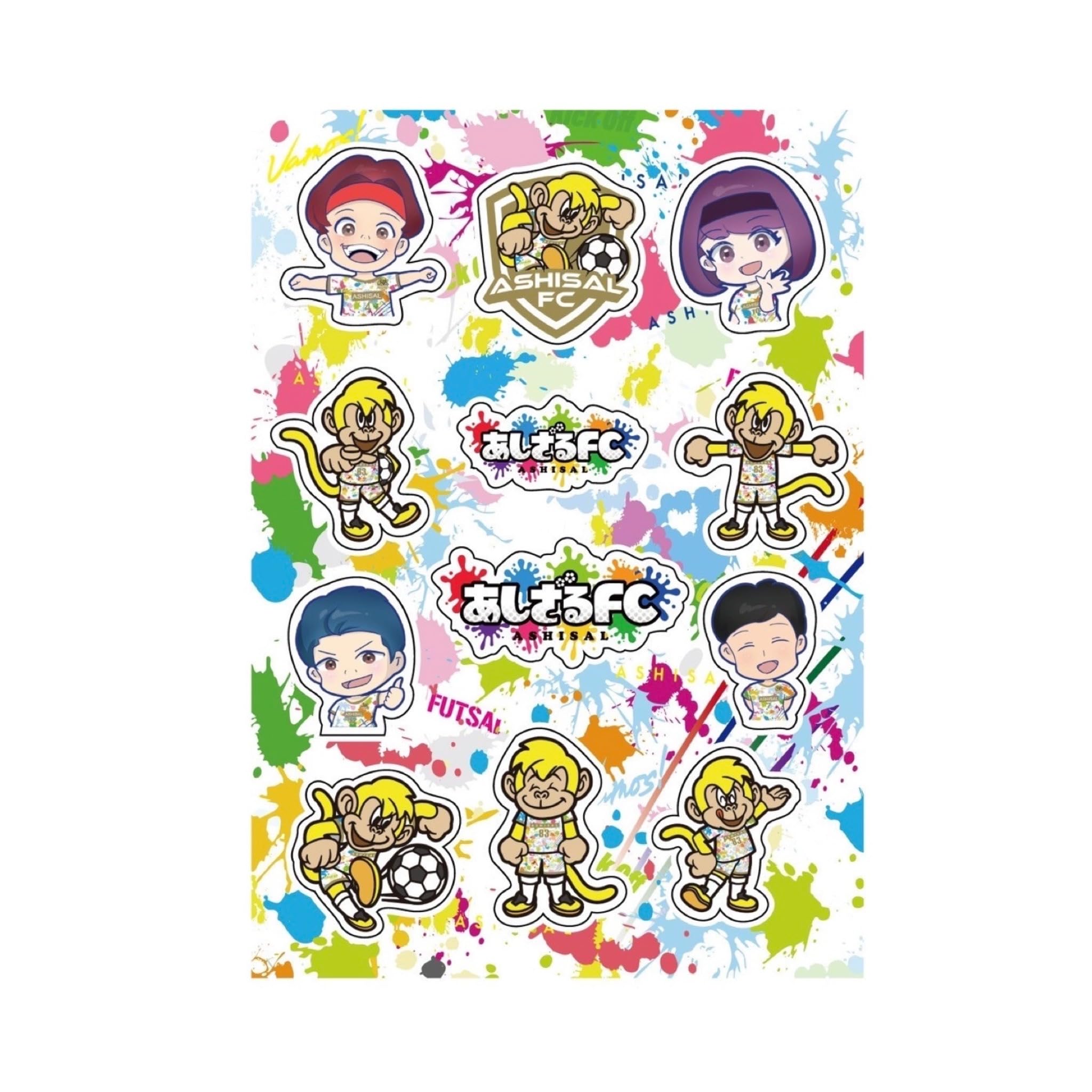 Amazon.co.jp: [あしざるFC] ステッカーシート2種セット ステッカー