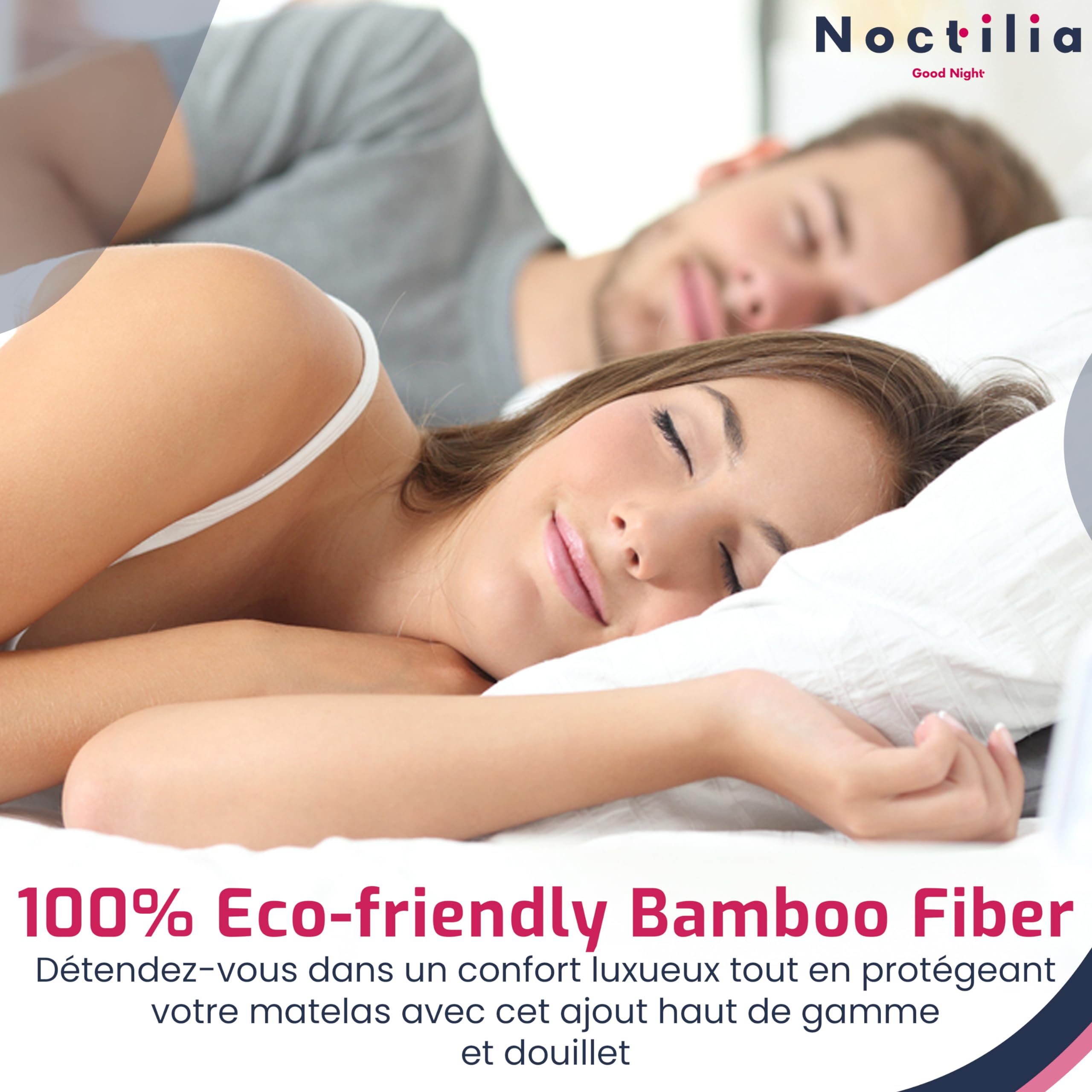 Protège Matelas NOCTILIA 140x200 Cm - Imperméable Et Hypoallergénique