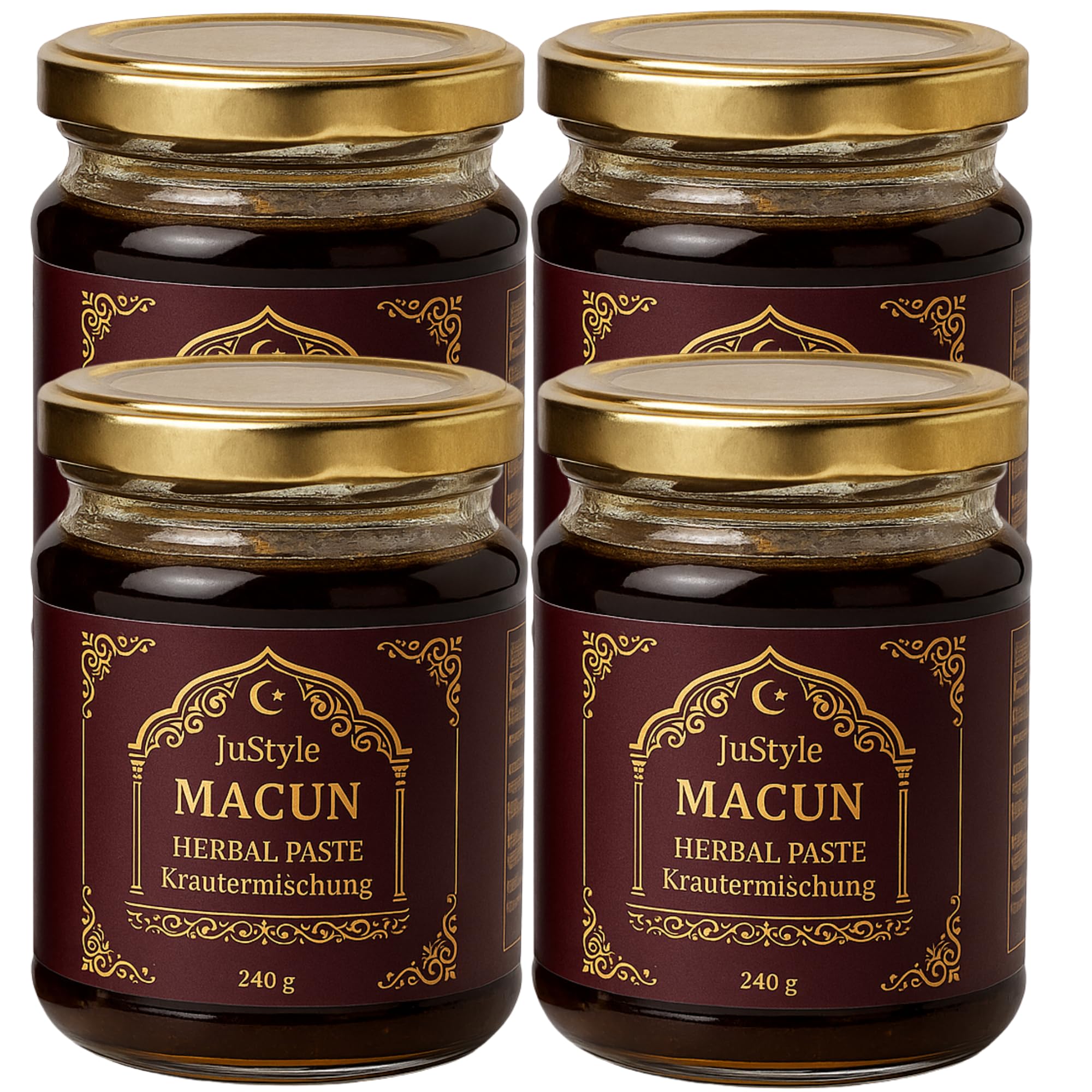 Macun - natürliche Kräuterpaste für langanhaltende Energie und Vitalität – Hochdosiert mit Ginkgo, Ginseng, Blumenhonig und Ingwer – Sofortwirkung für aktive Männer (4)