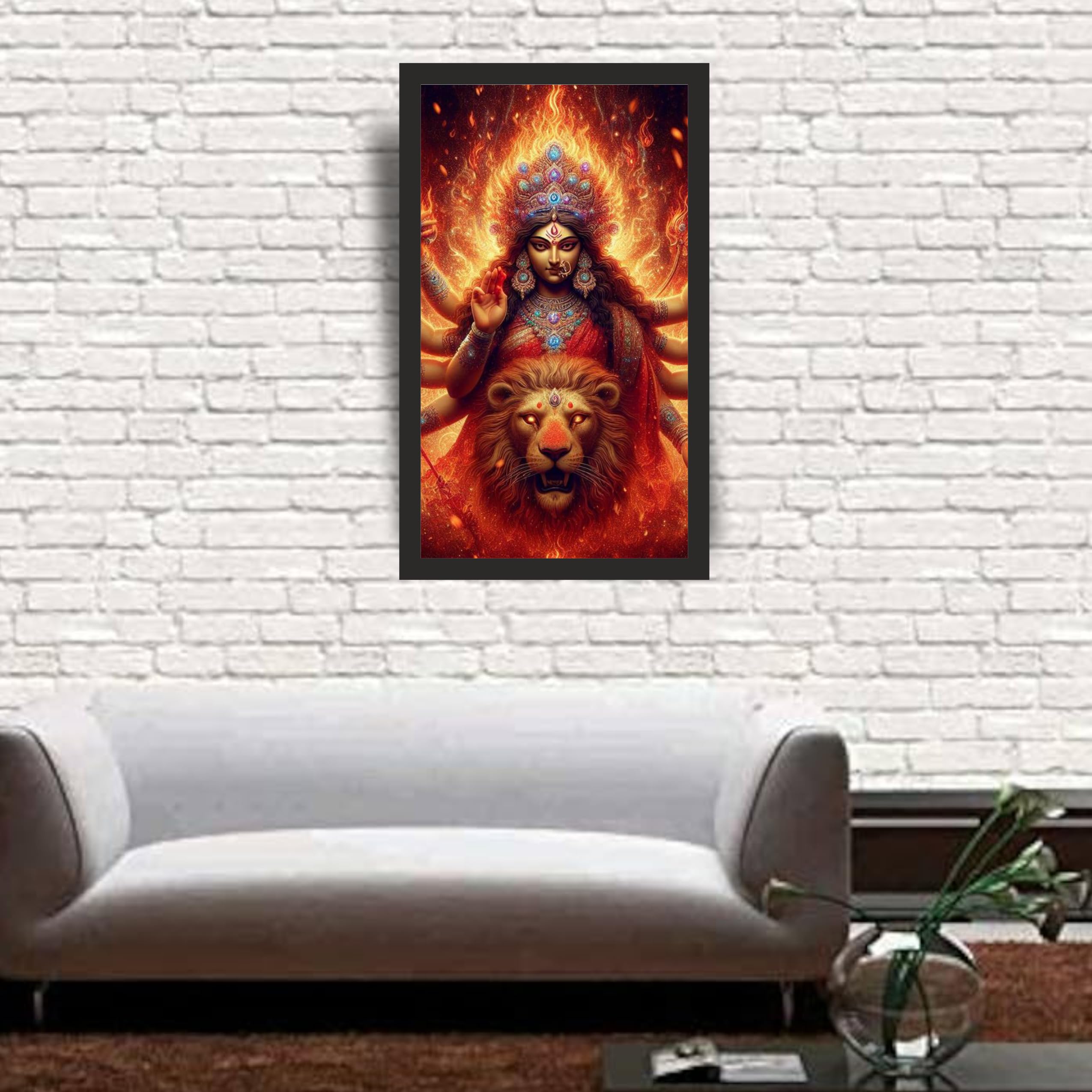 Monumental Blazing Durga: 36x60 – view 2