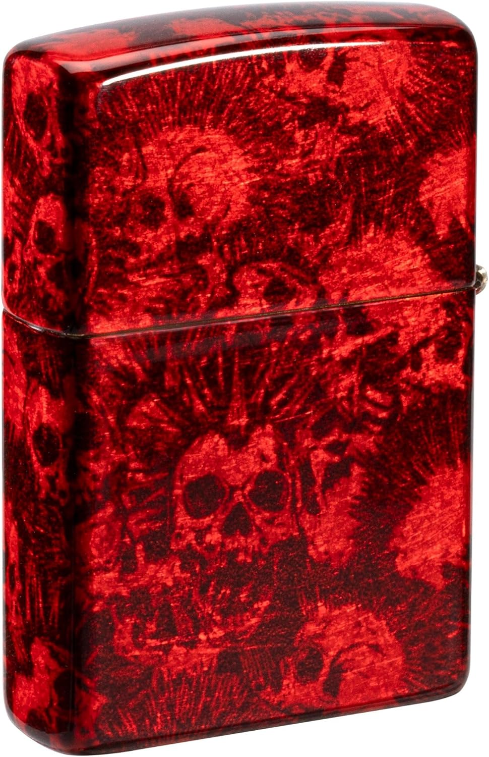 Zippo Lighter: Red Punk Skulls - 540 Fusion 46094