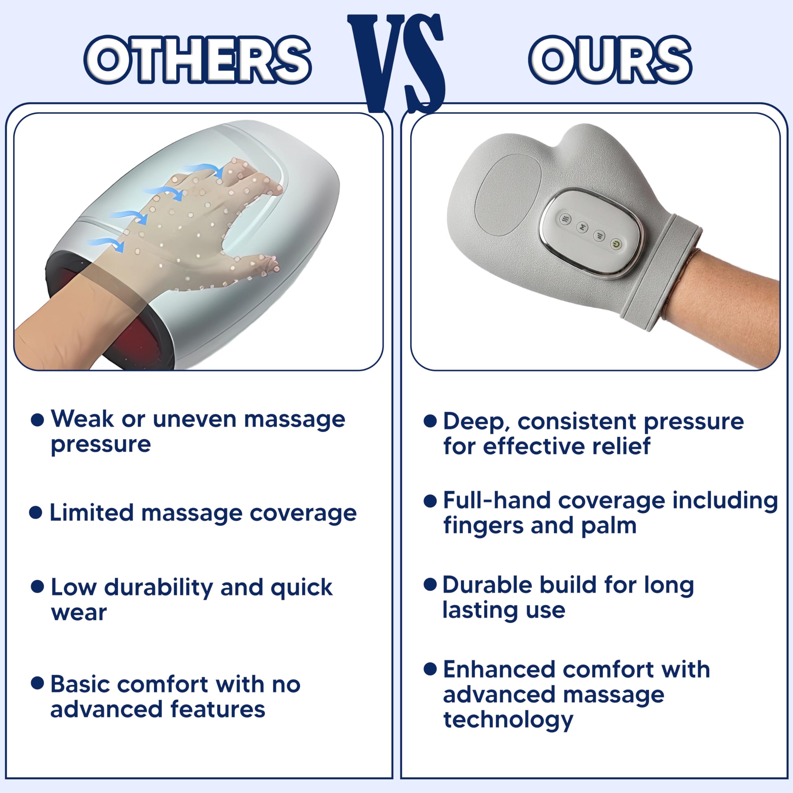 Handmassagegerät mit Wärme und Kompression für Arthritis, wiederaufladbares Hand- und Handgelenkmassagegerät mit Luftkompression, 3 Massagemodi, 3 Wärmestufen, 5 Intensitätsstufen, 15 Minuten