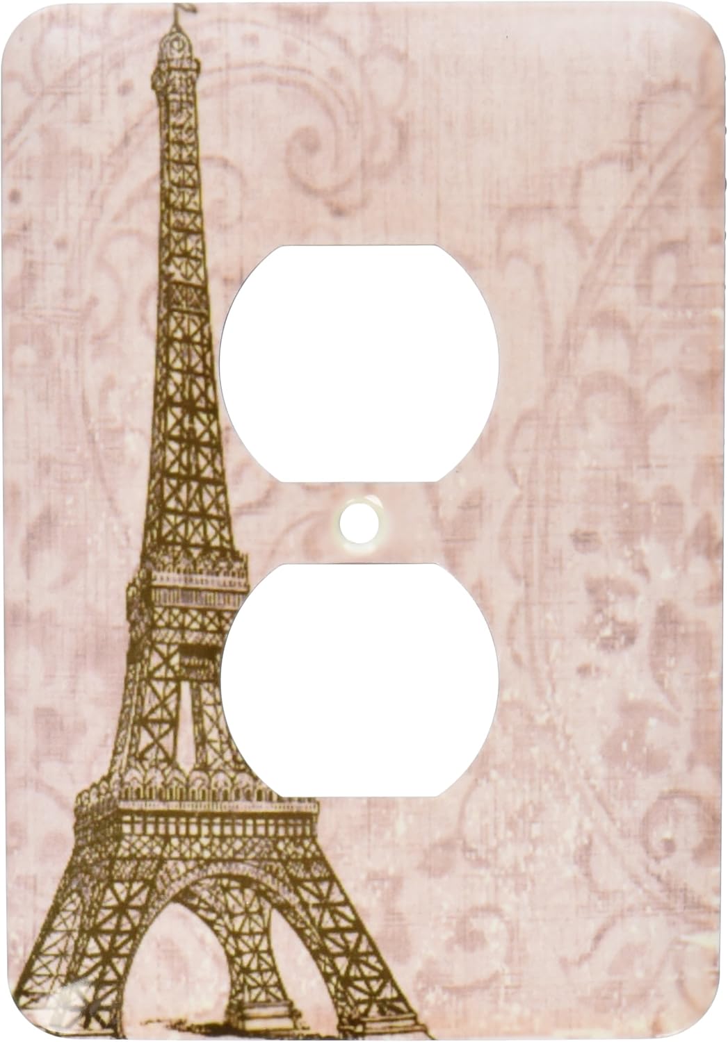 3dRose LLC lsp_99405_6 Vintage Eiffel Tower French Art 2 Plug Outlet Cover