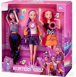 Comprar 𝐊-𝐏0𝐏 𝐃emon 𝐇unters Figurita de 3 Piezas,K Pop Demon Muñecas,Figura de Rumi/Mira/Zoey de 30 cm con Ropa y Accesorios,Brazos y Piernas Móviles, para Coleccionar y Regalar a Fans (Versión Musical)