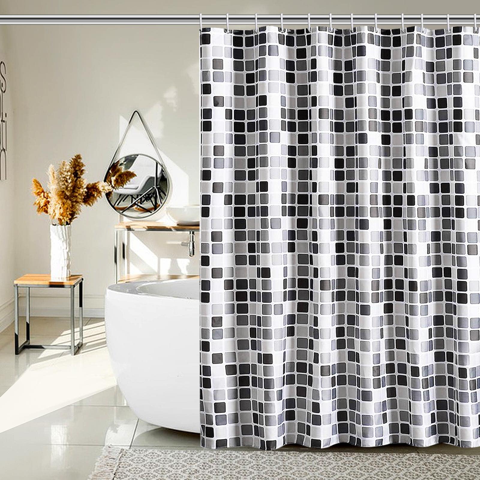 Lkw Ogechi Shower Curtain Antimould and Waterproof 200/220/240cm Drop