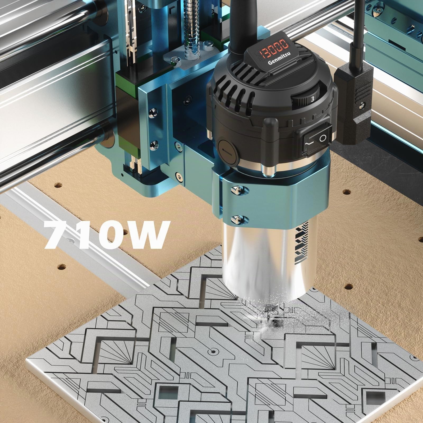 Genmitsu CNC 4040-PRO MAX+ 10W Lasermodul, zum Fräsen von Holz, Metall und Acryl, GRBL-Steuerung