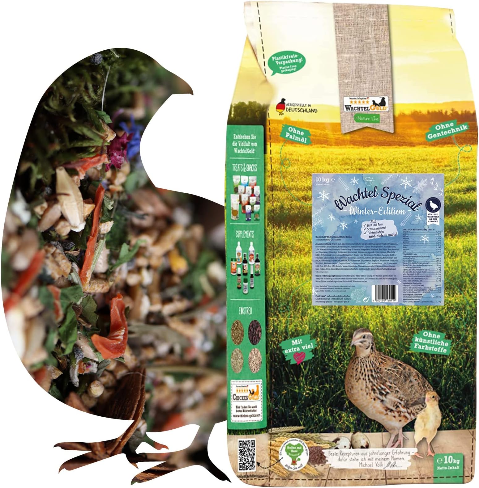 Emmas Wachtelfutter 4kg - Wachteltraum Extra Ohne Gentechnik