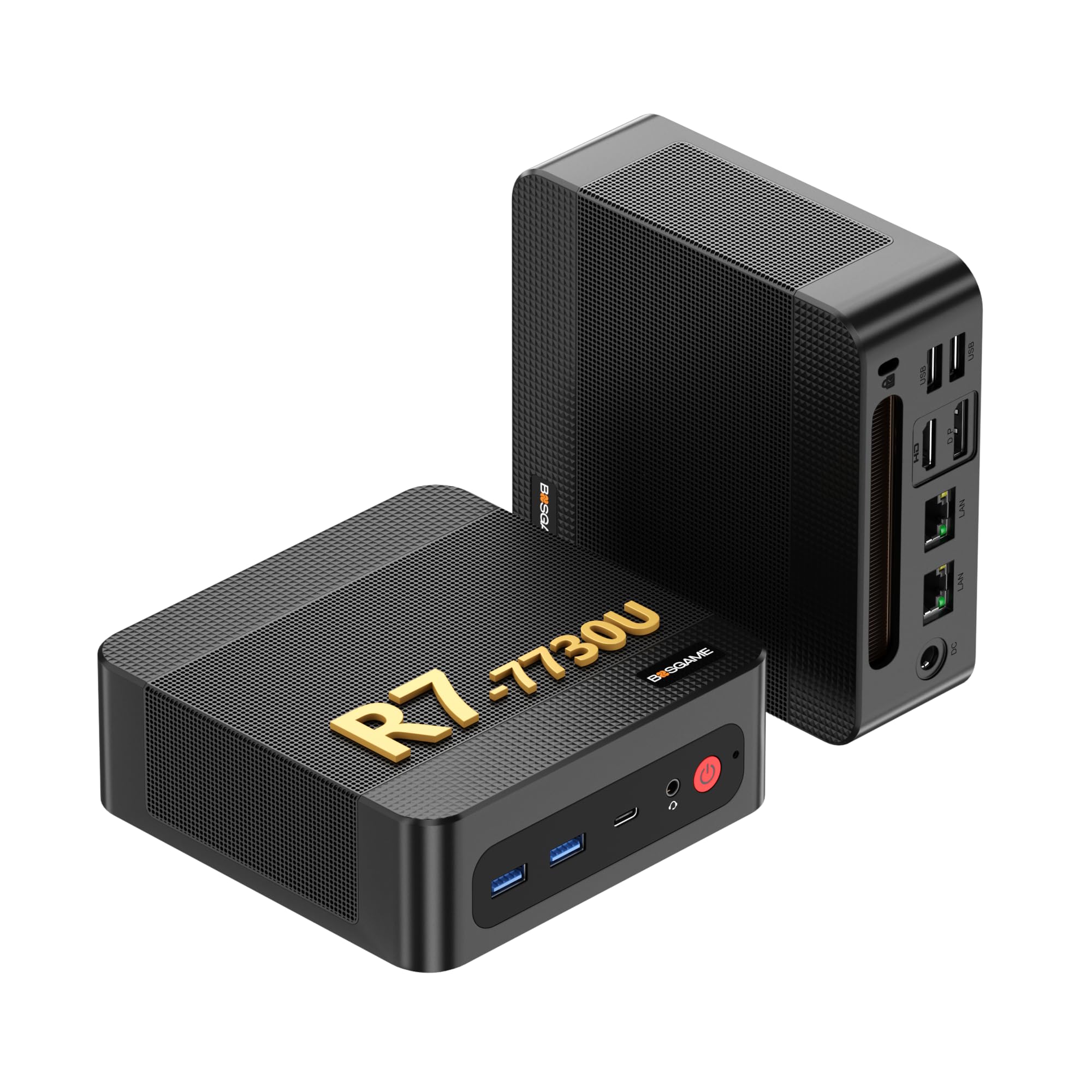 Amazon.com: BOSGAME P4 Ultra Mini PC, AMD Ryzen 7 7730U (up to 4.5
