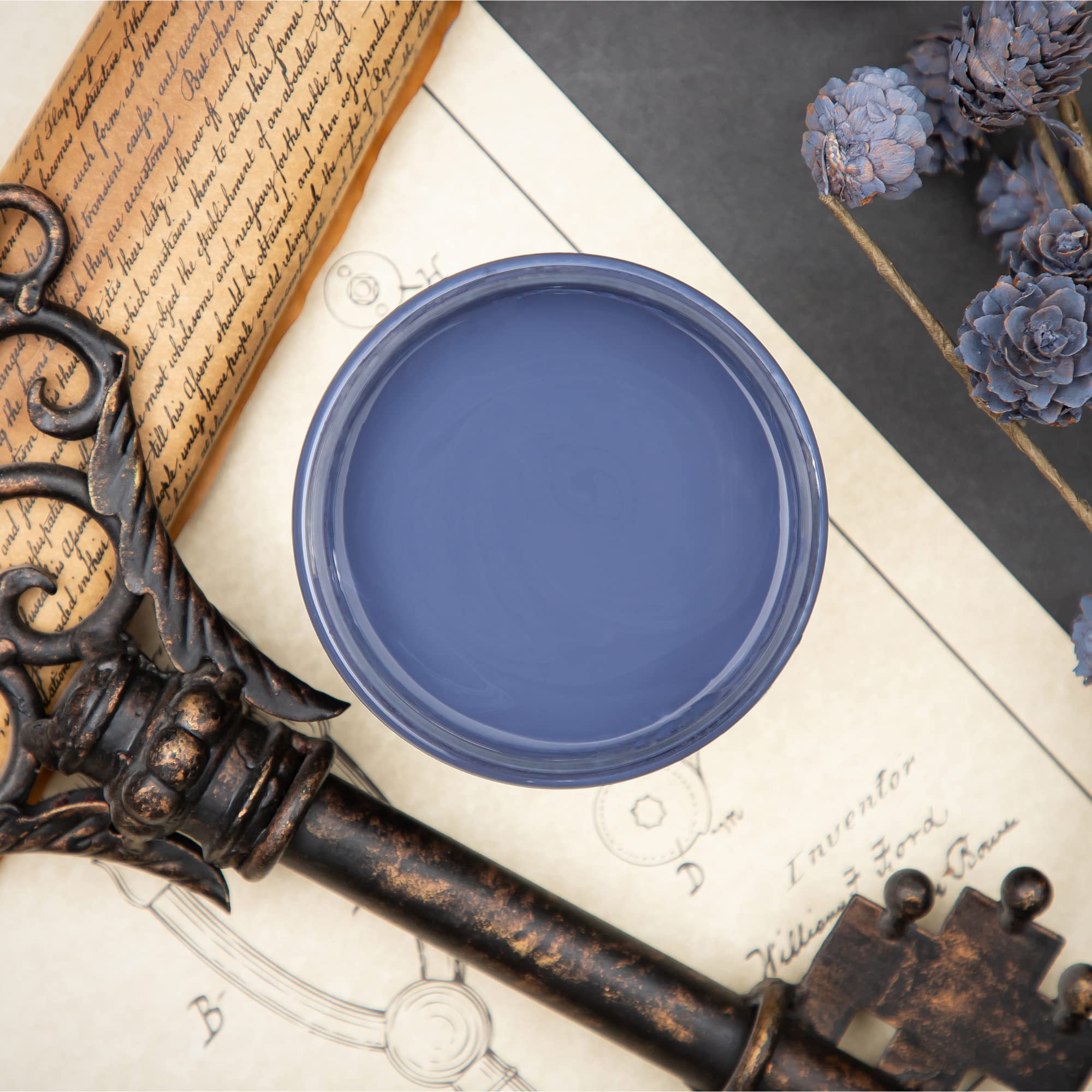 Dixie Belle Paint Company Chalk Finish Furniture Paint - Caviar (32oz) - Matte Black Chic Chalk Mineral DIY Furniture Paint — view 170
