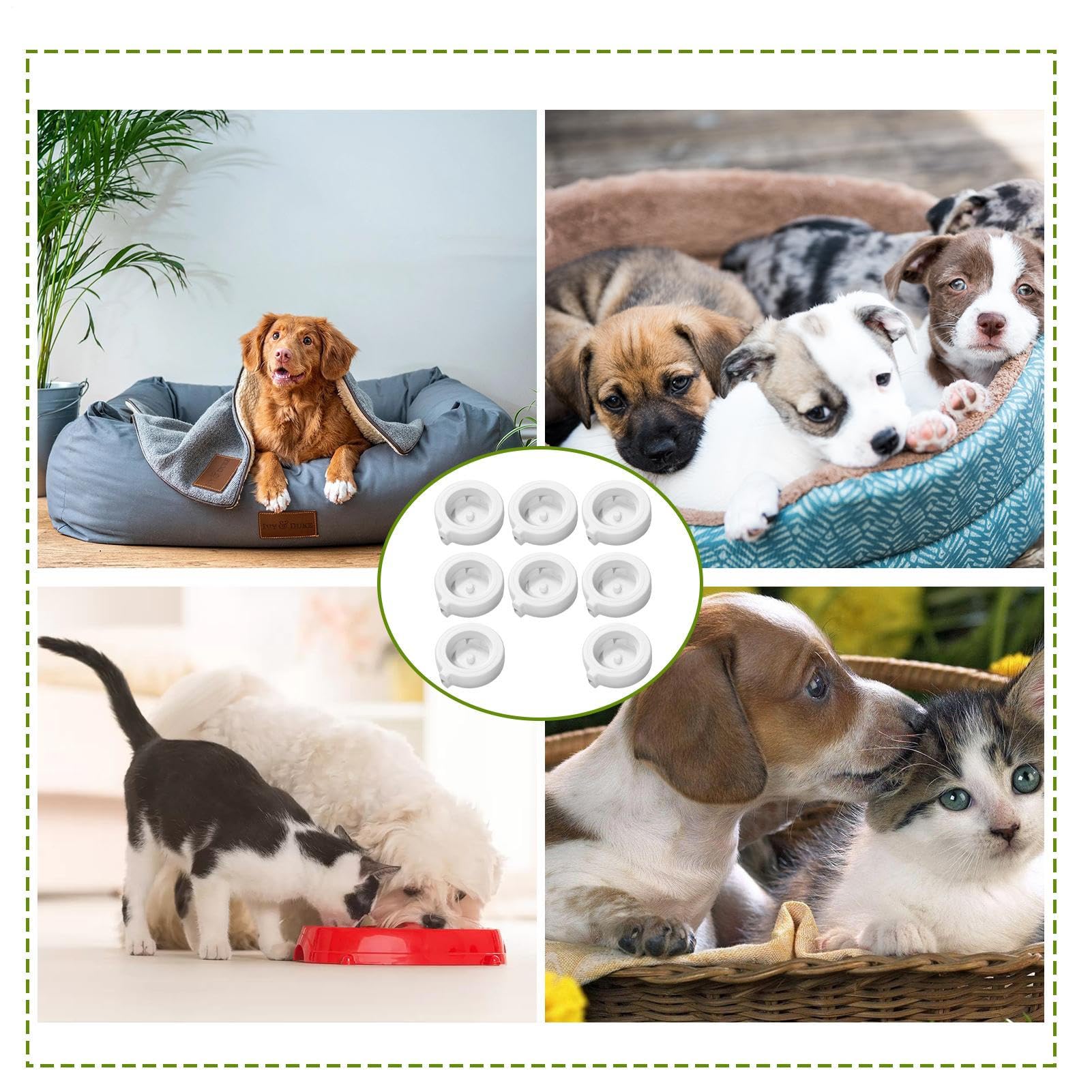 Set 4 Filtri Sostitutivi Per Fontanella Acqua Cani E Gatti – In ABS E Tessuto Non Tessuto, Purificazione E Rimozione Odori, Per Abbeveratoio Pet