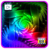 輝くネオンスペクトル – 鮮やかな色彩の輝きと催眠的な光の流れる動き、リラックスできる音楽付き Fire TV スクリーンセーバー
