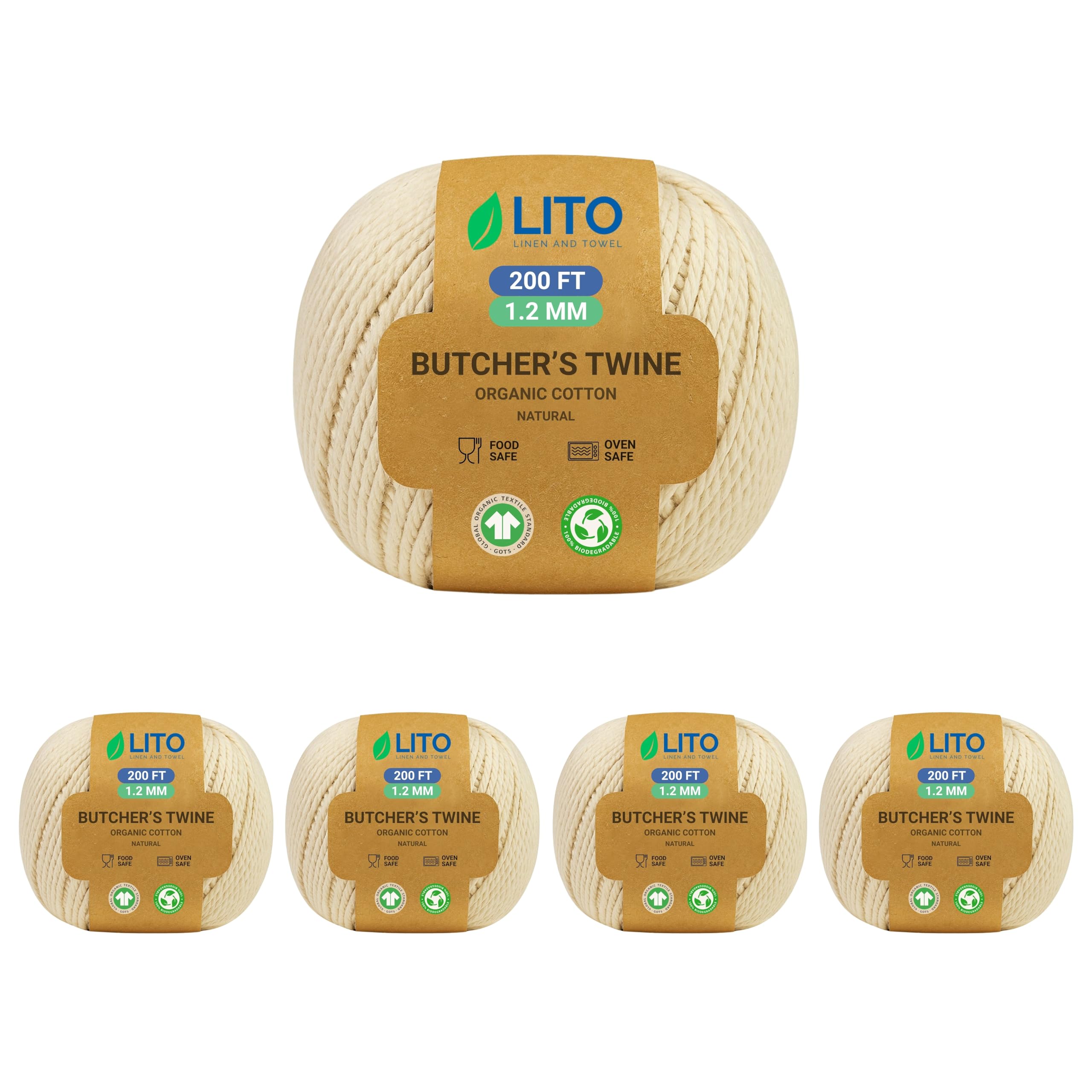 Cotton Twine String | Wrapping Bakers Cooking Craft | Butchers for Kitchen |Gifts Wrapping Thread|Festival Thread Hanging DIY Garden Decor 100% Cotton Twine|11 PLY| 200 FT Pack of 1 — Amazon image 17