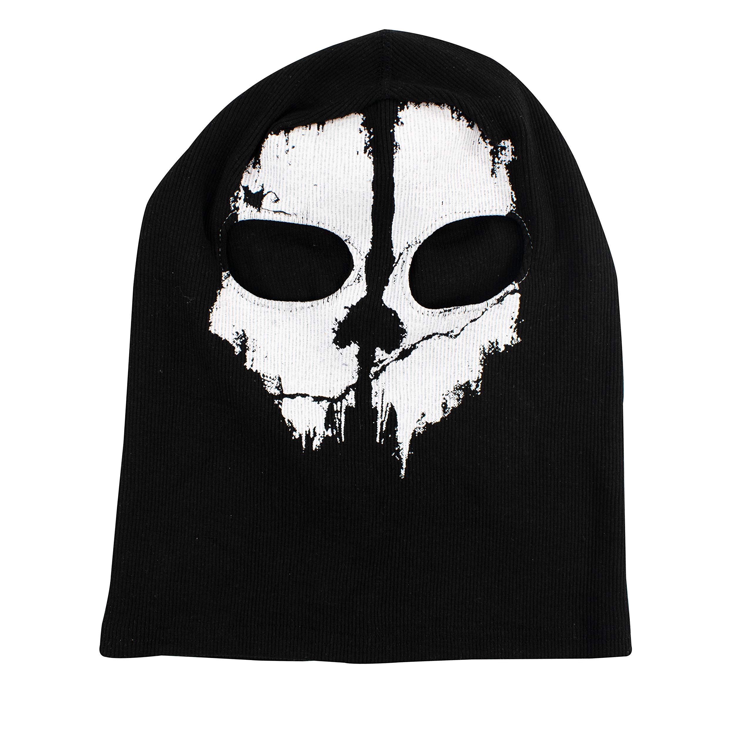 TRIXES Ghost Mask- Balaclava pour Hommes - Masque Complet d'horreur , de Ski pour Costume de Robe de Fantaisie - Cosplay - Airsoft Motorcycling Paintball - One Size - Colour Black