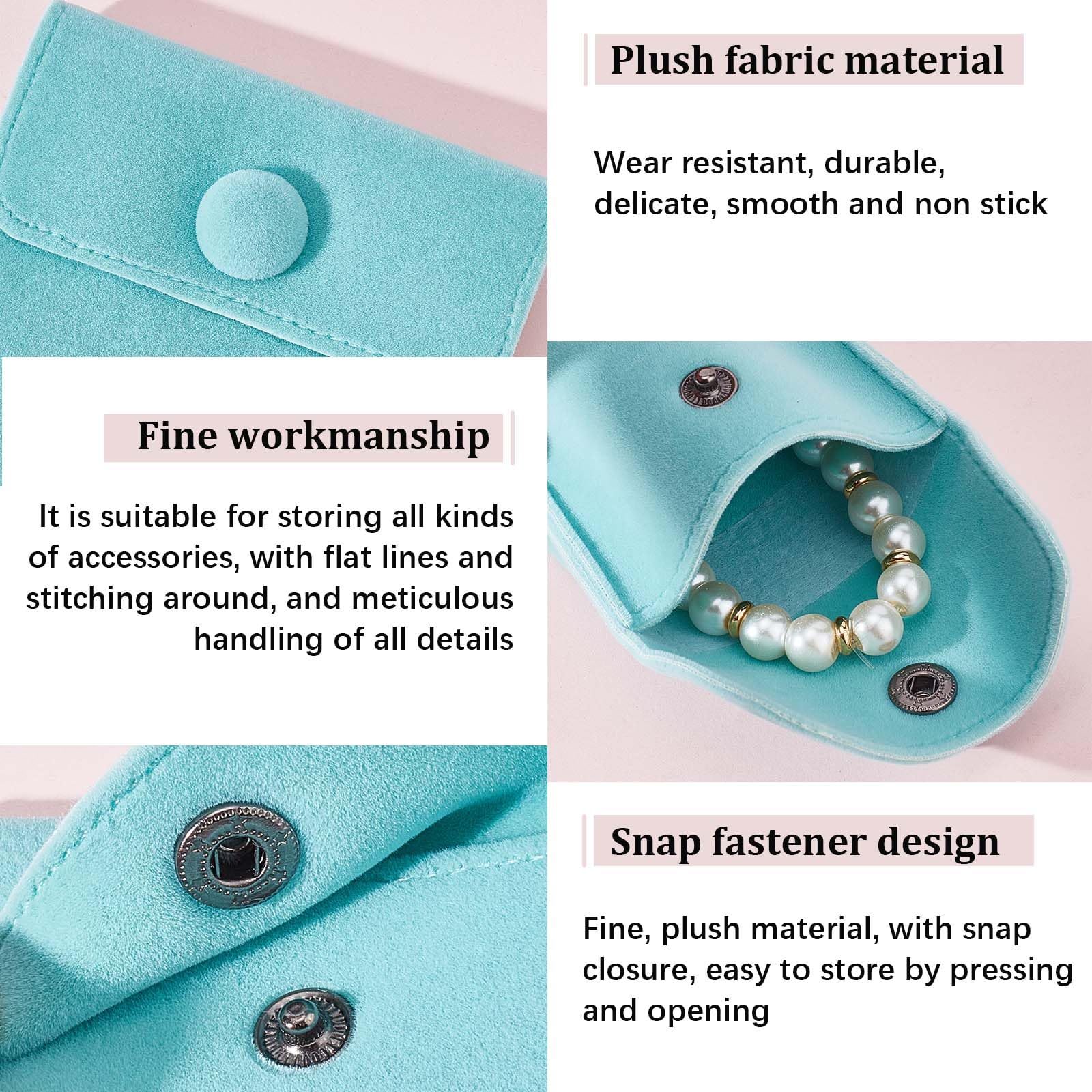 Beebeecraft 6 pz 6 colori Sacchetto Rotondo In Velluto Piccolo Sacchetto con Coulisse Panno Morbido Sacchetti Regalo per Riporre Gioielli con Coulisse In Velluto per Riporre Collane Bracciali