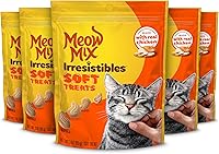 Vista 10 de Meow Mix Irresistibles - Golosinas suaves para gatos hechas con salmón real, bolsa de 3 onzas (paquete de 5)