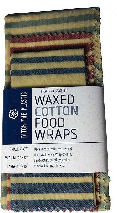 trader joe's waxed cotton food bolsas