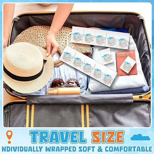 Miniatura 90 de Therwen Paquete de 100 pañuelos de bolsillo a granel, 1000 hojas, mini pañuelos a granel, 3 capas, tamaño de viaje pequeño, tamaño de bolsillo