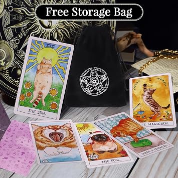 Tarot Cards Deck with Card Storage bag 78 Classic Original Tarot Deck for Fortune Telling Ideal for Beginners to Experts