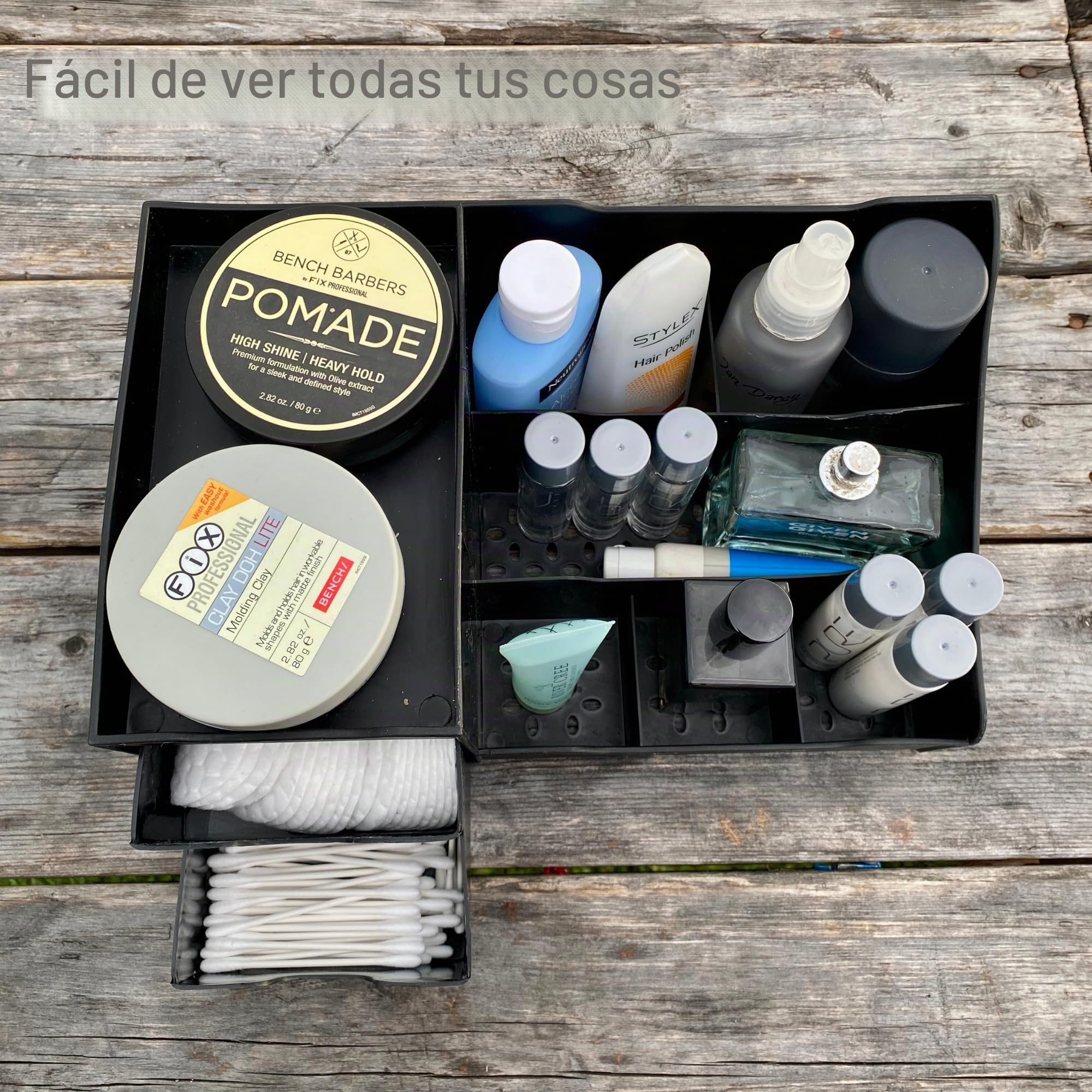Uncluttered Designs - Organizador de maquillaje con cajones