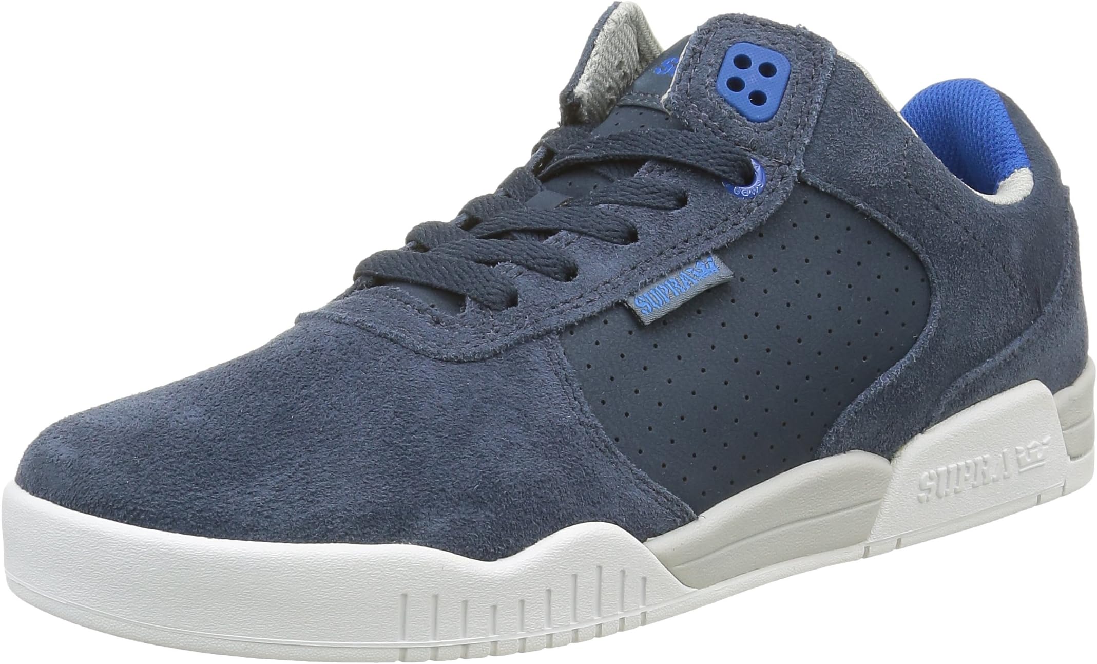 Supra Mens Ellington Navy Grey White Shoes