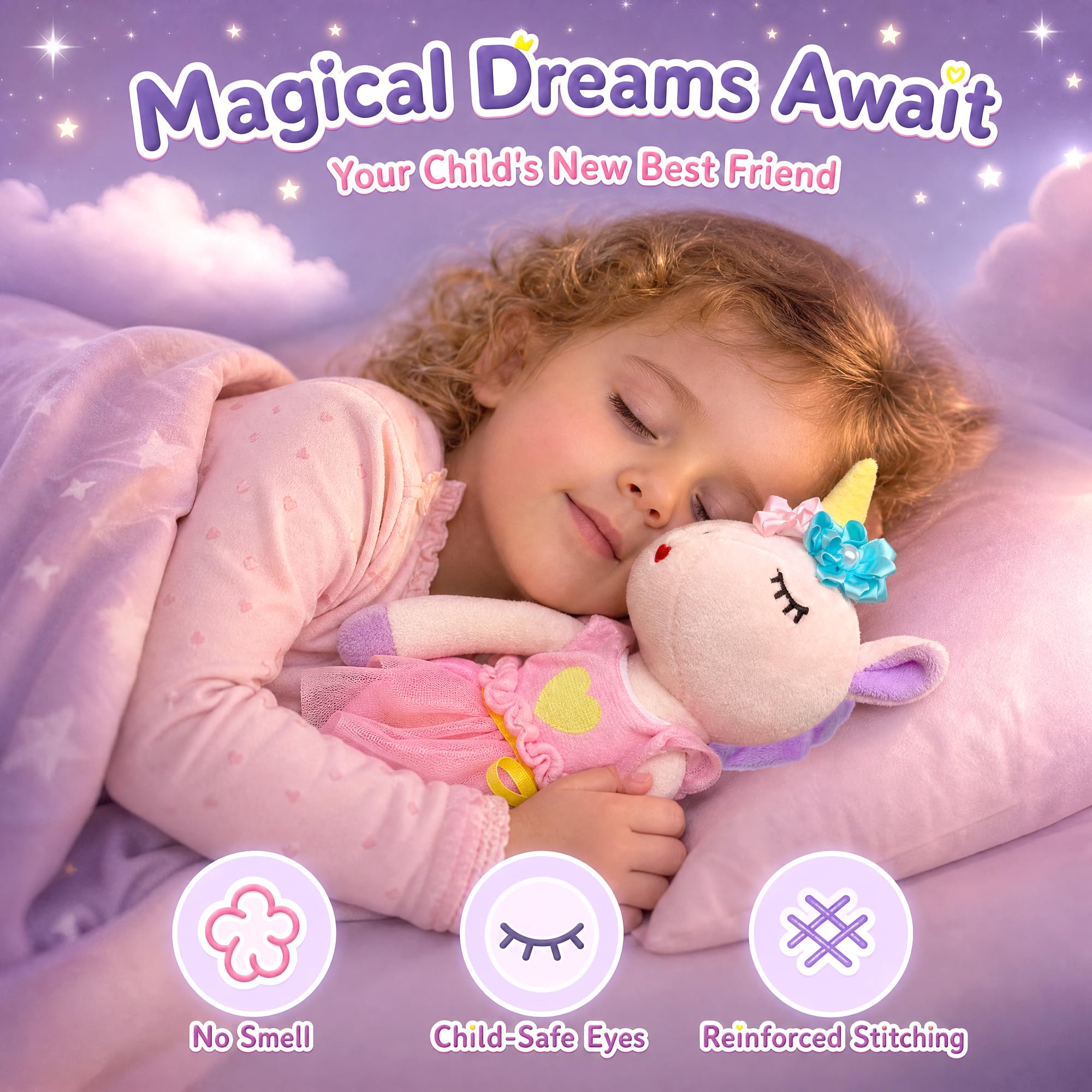 vamei Regali Unicorno Bambine 3+ Anni – Casa Tenda Peluche & Bambola