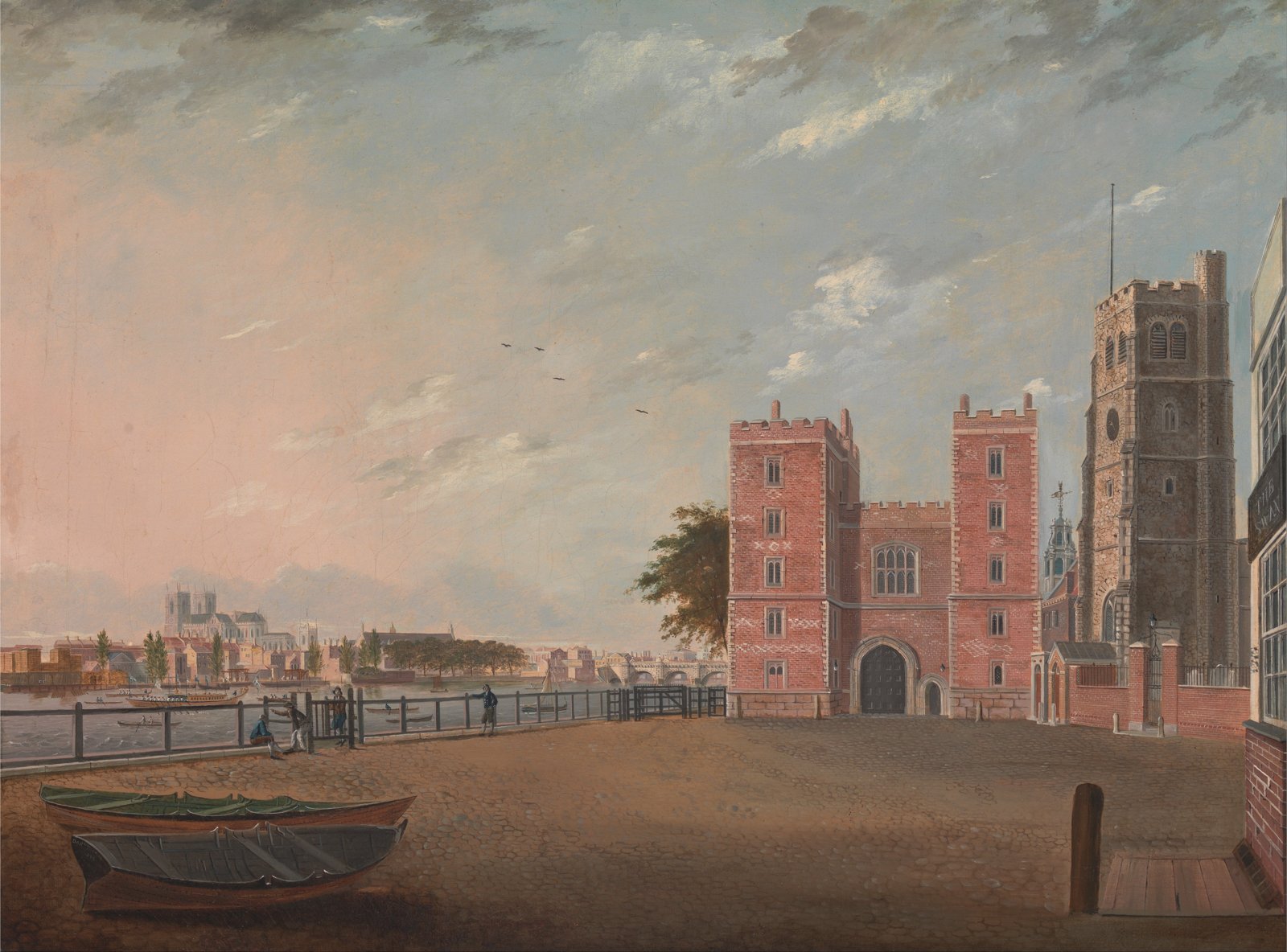 Cuadro Lambeth Palace de Daniel Turner: lámina mate pequeña decorativa con marco 1