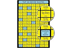 Top 105 Must-Watch Movies Scratch Off Poster