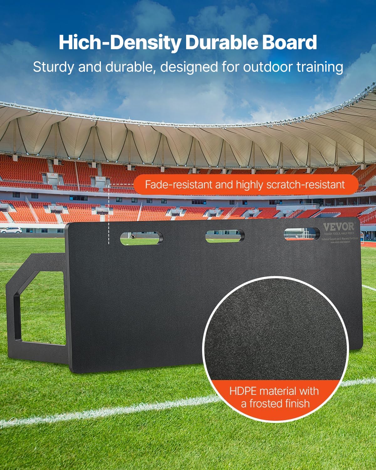 VEVOR Pedana da Rimbalzo da Calcio, Muro da Calcio Portatile 40"X16" con Rimbalzo a 2 Angoli, Pedana da Rimbalzo Pieghevole in HDPE, Attrezzatura da Allenamento Pratica di Passaggio e Tiro