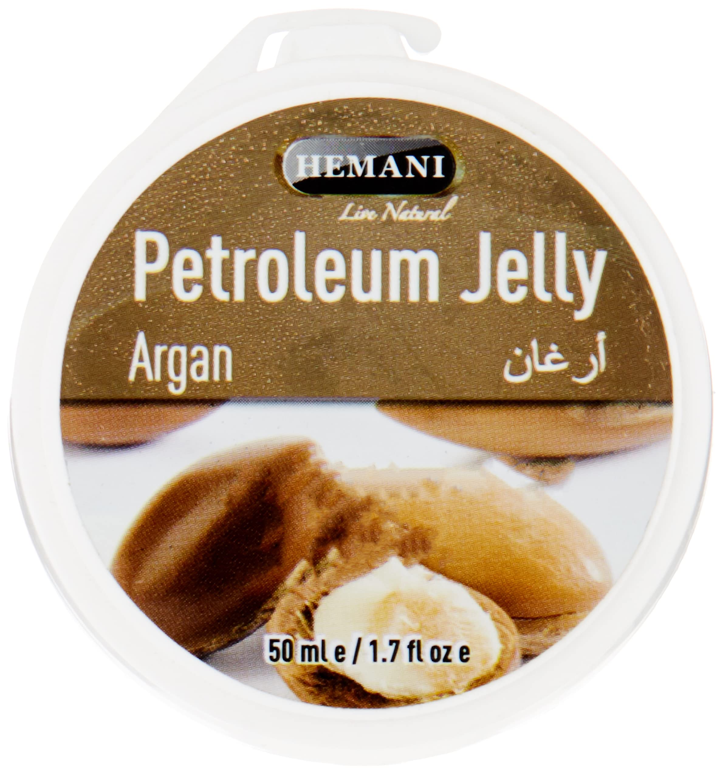 Hemani Argan Petroleum Jelly Eye Makeup Remover - Gel Formula for Moisturizing and Dry Skin - Perfect for Rough Skin