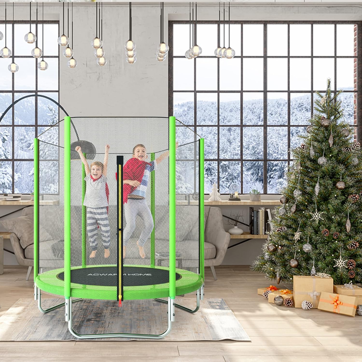 70% Off Discount ACWARM HOME 6FT Trampoline for Kids with Safety Enclosure Net, Jumping Mat, Safety Pad, Mini Indoor Outdoor Backyard Round Trampolines (Green) New Arrivals ACWARM HOME 6FT Trampoline for Kids with Safety Enclosure Net, Jumping Mat, Safety Pad, Mini Indoor Outdoor Backyard Round Trampolines (Green)