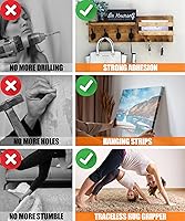 Vista 3 de 2 rollos de cinta de doble cara resistente - 240 pulgadas x 1.2 pulgadas y 0.8 pulgadas - nano cinta extraíble para pósteres, alfombras, cuadros