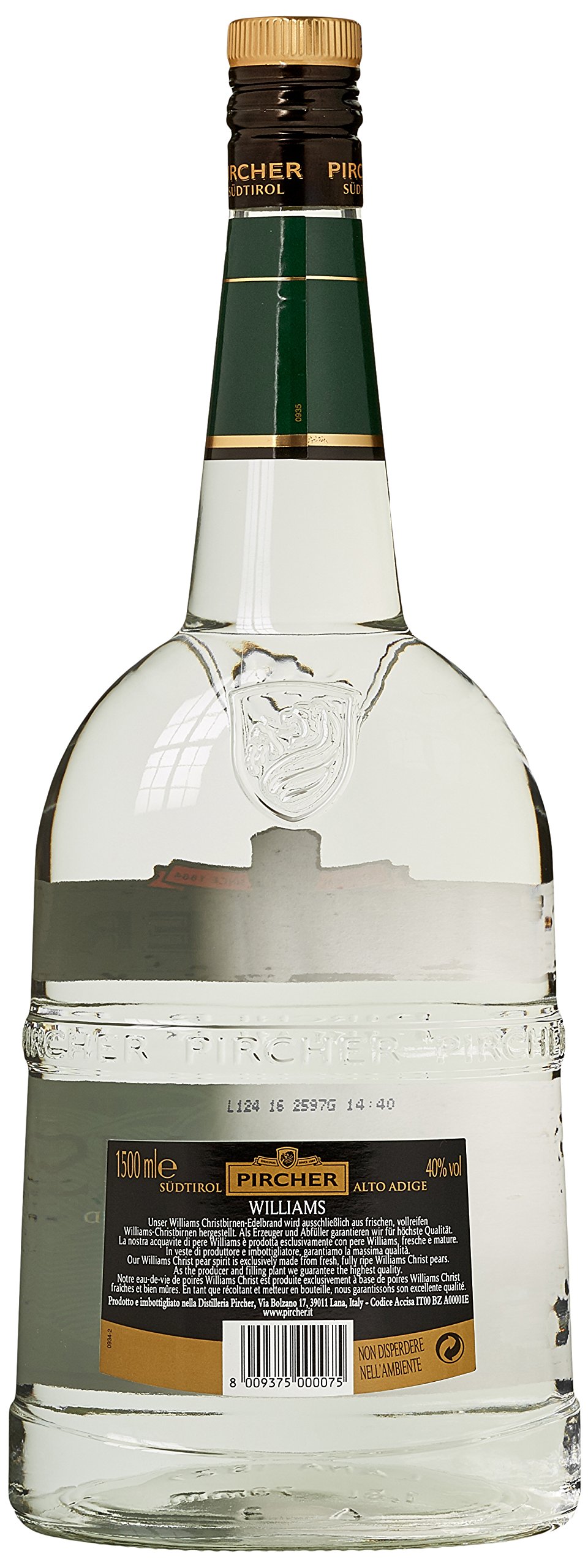 Pircher Williams Edelbrand, 1er Pack (1 x 1,5 l)