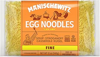 Manischewitz Traditional Fine Egg Noodles, 12oz Kosher Bag - Homestyle Taste, No Preservatives, Versatile for Soups & Kugels
