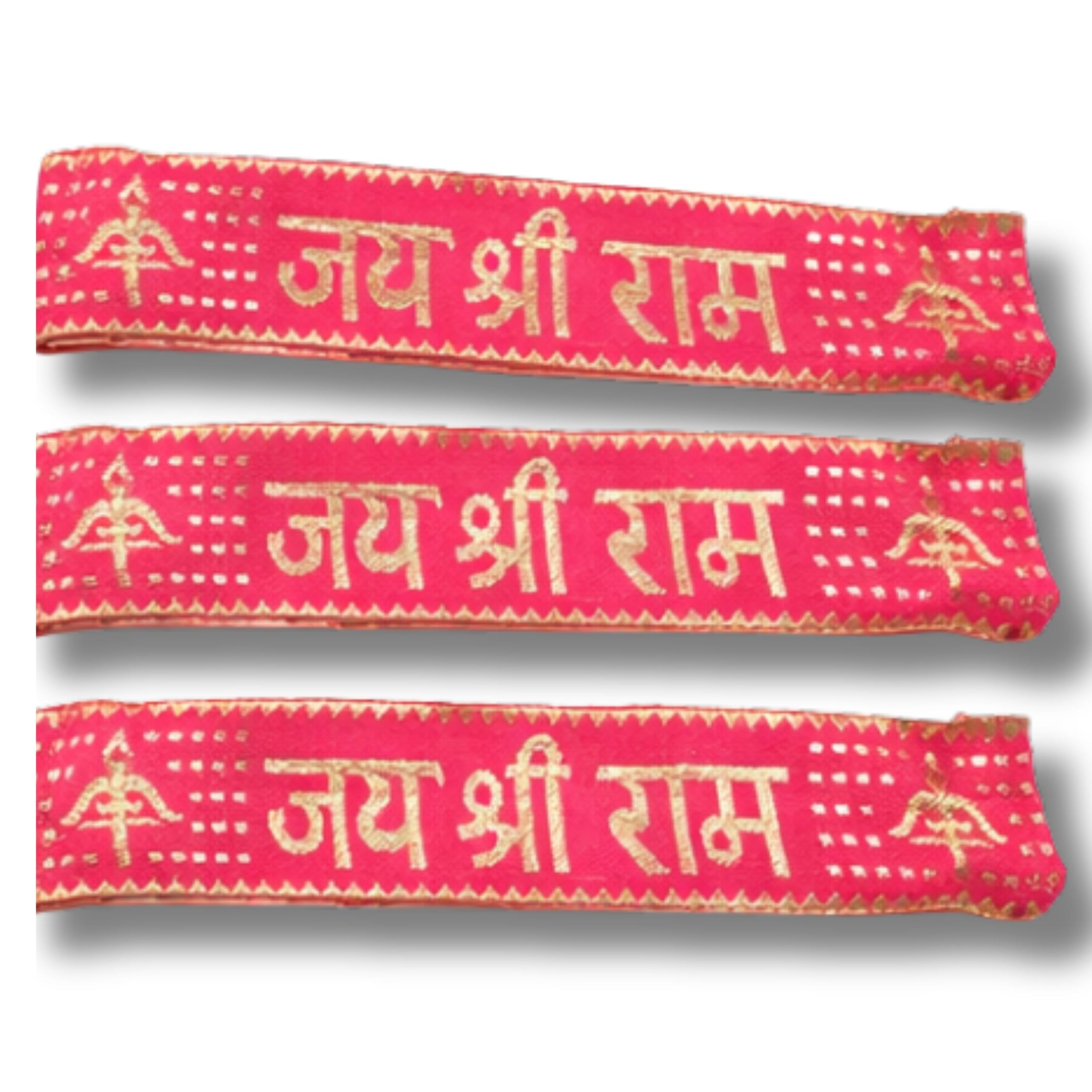 Elysian Jai Shree Ram Headband (21x4 cm) Patka Comfortable Elastic Fit Specially For Bhajans, Temple Visits, Festivals & Religious Events Soft, Washable & Reusable Fabric Pack of 50-image-10