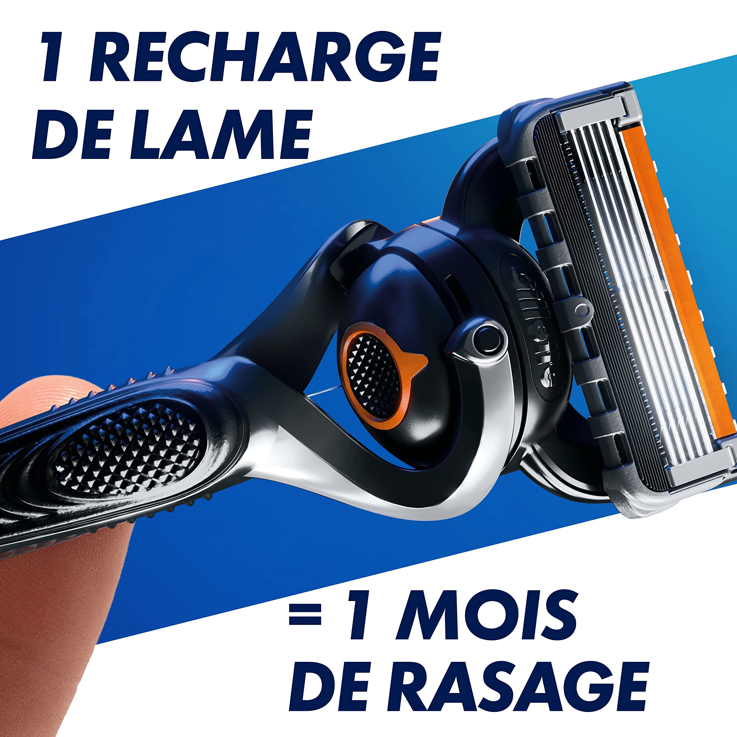 Gillette ProGlide Recharges de Lames de Rasoir pour Homme, Pack de 12 Recharges de Lames, 6 + 6 Lames, Rasage Confortable et Précis