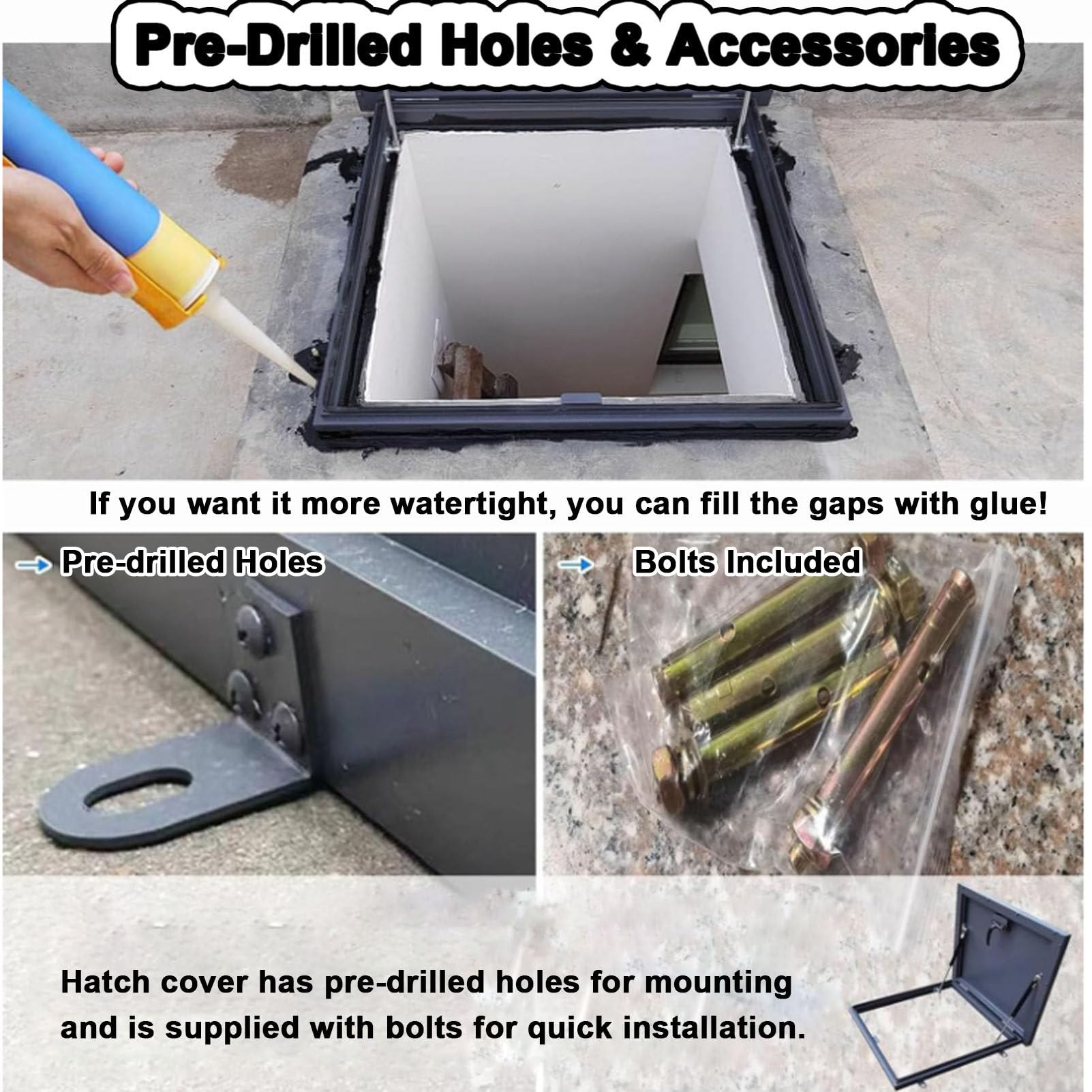 Trampilla de techo galvanizada, trampilla de techo de acero galvanizado con recubrimiento en polvo, puerta de seguridad de acero para techo, trampilla de acceso al techo, trampilla,60x60cm