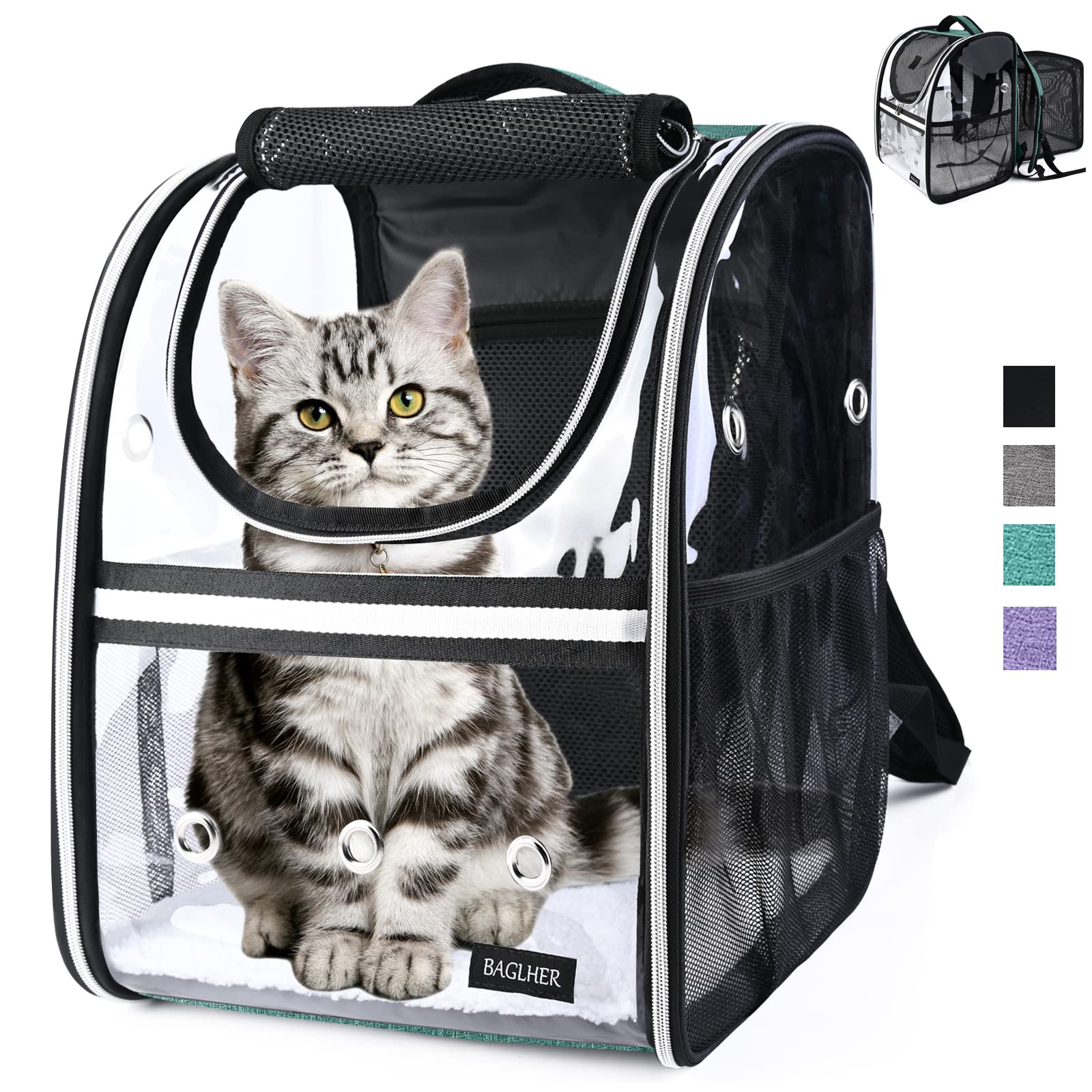 BAGLHER Expandable Pet Carrier Backpack 