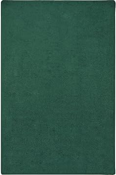 Joy Carpets Endurance Solid Colored Area Rug in Color Forest, 12 x 76"