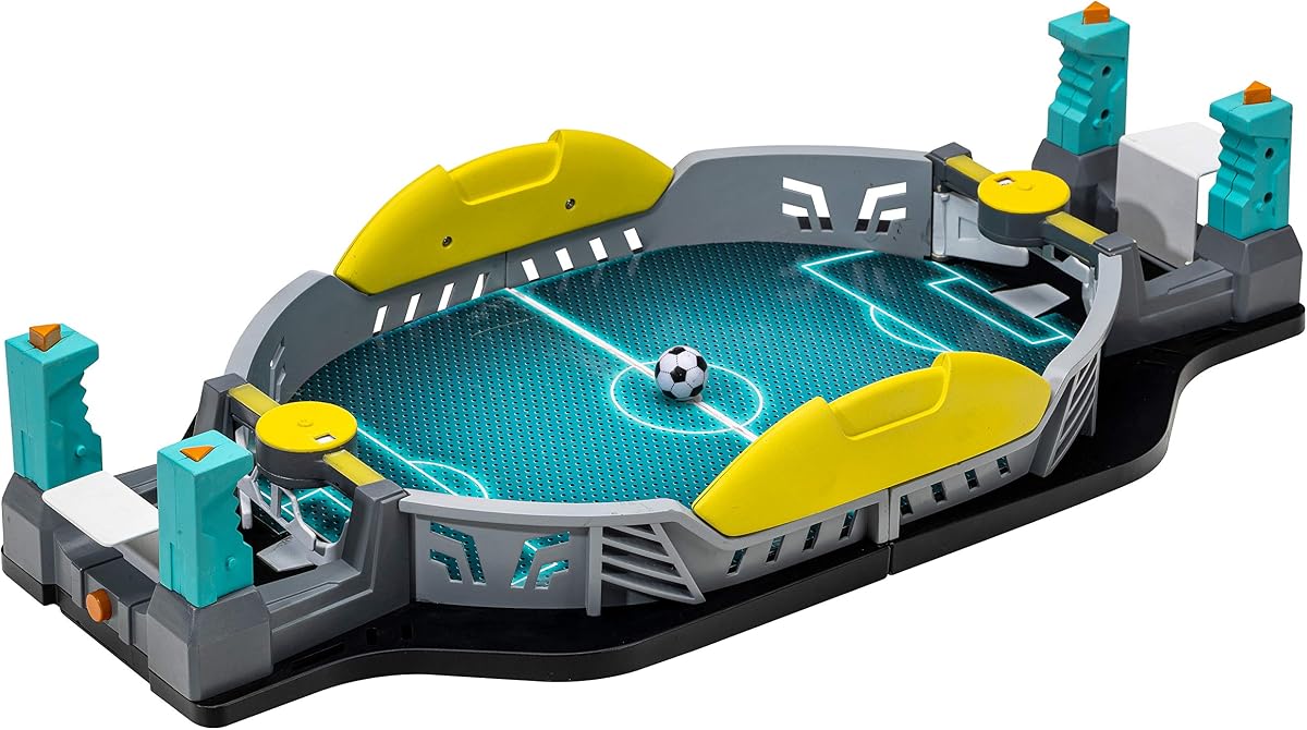 Franklin Sports Mini Tabletop Soccer Shootout Game | Fast-Paced Flipper Action, Lights + Sound Effects On Every Goal, Fun For All, Great For Family Night
