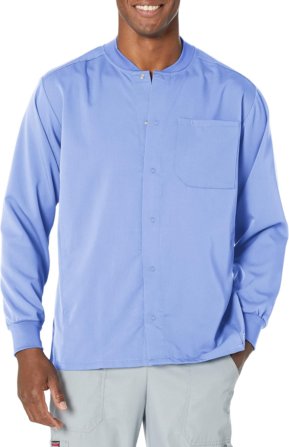 WINK PRO Men's Snap Front Warm-Up Jacket