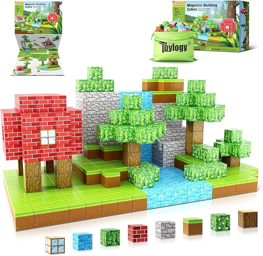 Amazon.com: Magnetic Blocks-Build Mine Magnet World, Craft