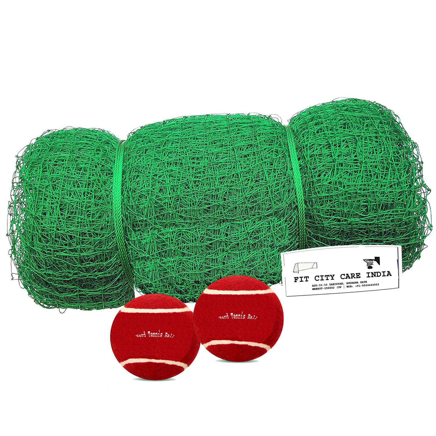 Fit City Care India Nylon Practice Cricket Net 30x10 feet (300 Sq. Green) with 2 Tennis Balls (B0B4GCV8FQ) Amazon Price History, Amazon Price Tracker