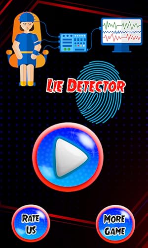 Jogo de brincadeira de teste de mentira