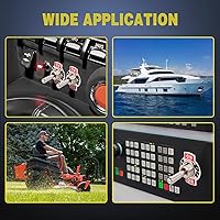 Vista 9 de Nilight Interruptor de Palanca de Polaridad Inversa de 4 Pines 2PCS Interruptores Basculantes Momentáneos de 12V 30A Encendido Apagado Encendido